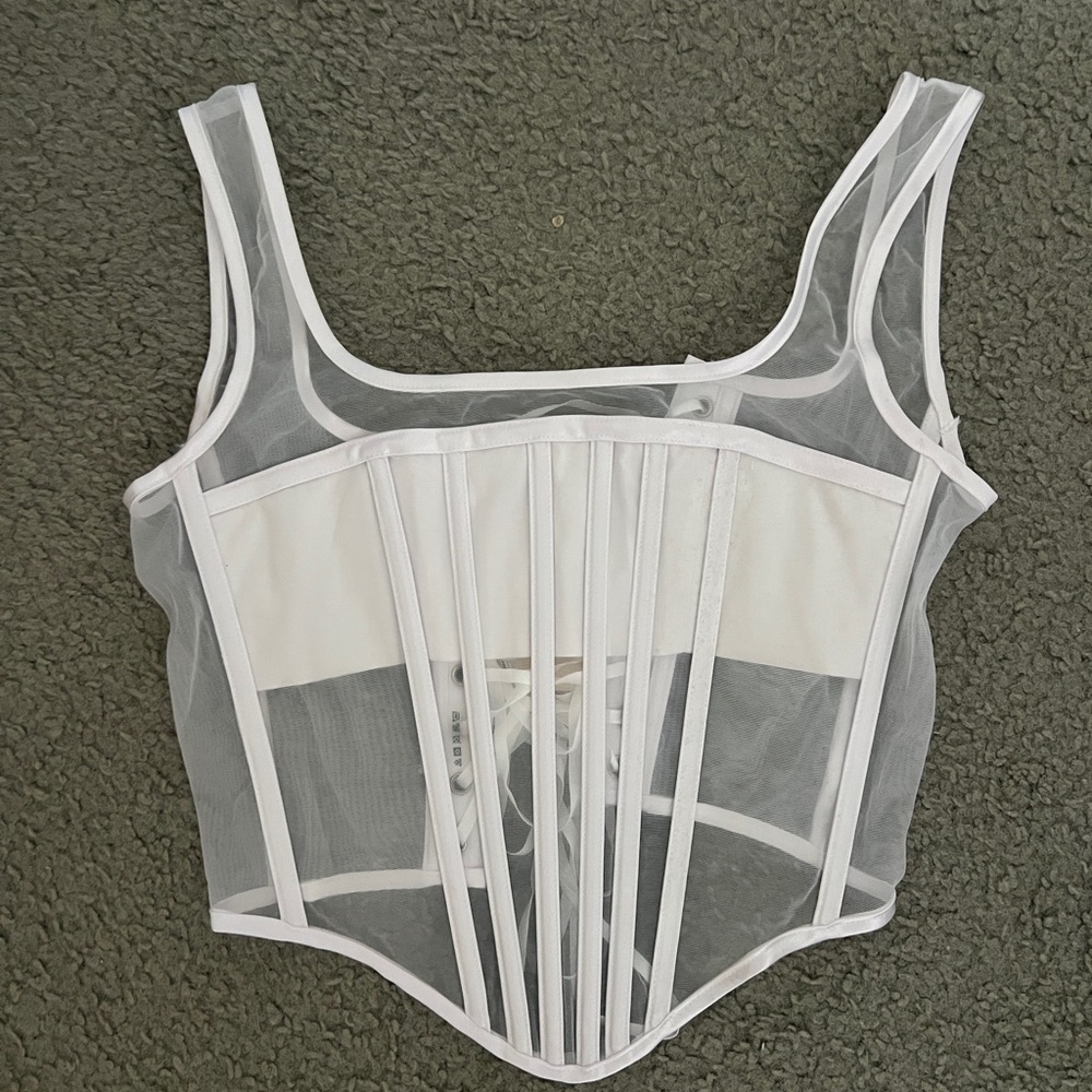 White Sheer Corset from Perfect Corset NY